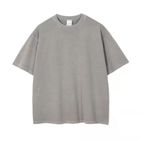 Grande taille vêtements pour hommes personnalisés 2023 nouveau 100% coton surdimensionné vêtements de rue 250G Vintage vieux T-shirt à manches courtes en vrac