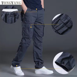 TONGYANG <span class=keywords><strong>Pantalon</strong></span> Cargo <span class=keywords><strong>Homme</strong></span> Décontracté Multi-Poches Grande Taille Hiver Droit <span class=keywords><strong>pour</strong></span> Hommes - Product Image 6