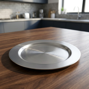 Plato de Presentación de Acero Inoxidable Ecológico de Primera Calidad, Elegante, para Bodas, Hoteles, Restaurantes de Alta Cocina, Precio Bajo Disponible - Product Image 2