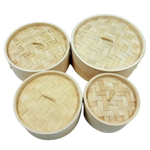 Bamboo <b>Steamer</b> Set 4 Pieces 15 18 21 24 Cm Eco Friendly For Household Commercial Use - Product Image 1