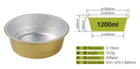 Conteneurs en aluminium personnalisés pour la cuisson du pain, moule à pain en aluminium jetable, plateau de cuisson en aluminium, gobelet en aluminium