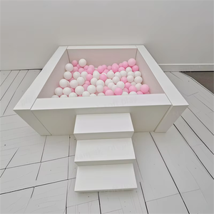 <span class=keywords><strong>Piscine</strong></span> à balles en mousse souple <span class=keywords><strong>marron</strong></span> et blanc pour enfants, équipement de jeu intérieur/extérieur pour la maison, les fêtes, la location et les maternelles - Product Image 3