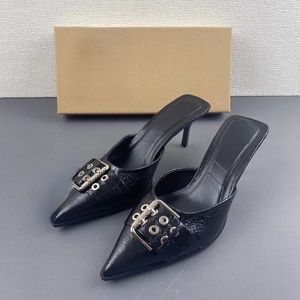 Nouveautés Chaussures Femme – Escarpins Ouverts à Boucle Tendance à Bout Pointu pour Dames - Product Image 2