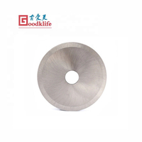 Couteau à lame ronde en acier au tungstène à prix d'usine pour la découpe de petits films ronds, de fibres et de tissus
