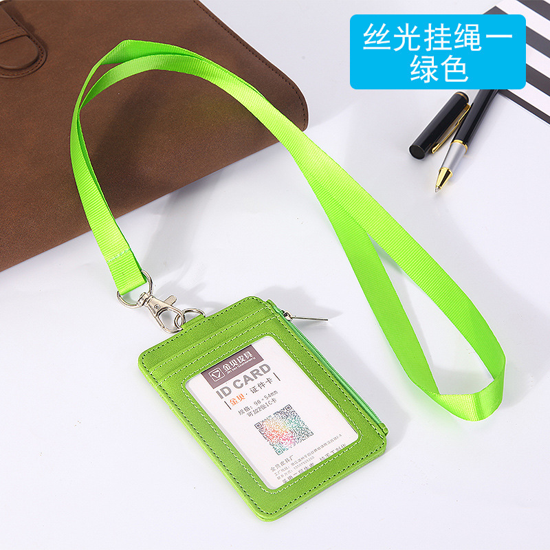 Lanyard vert + mercerisé