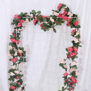 <span class=keywords><strong>Flores</strong></span> Artificiales de Seda de Calidad para Comercio Exterior, 45 Cabezas de Rosa, 45 <span class=keywords><strong>Flores</strong></span>, Tipo Enredadera - Product Image 1