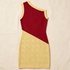 Custom Women <strong>Summer</strong> <strong>Clothes</strong> High End Fashion Western Style Casual <strong>Pattern</strong> Sweater One Shoulder Slim Fit Designer Women Dress - Product Image 4