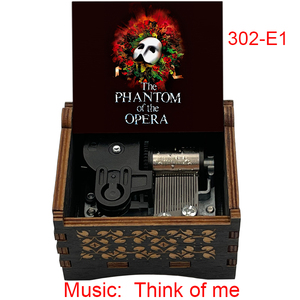 Caja de Música de Madera Vintage con Diseño de Anime 'Think of Me', Regalo de Recuerdo, Obsequio Musical Especial y Lindo para Fans, Amigos, Cumpleaños - Product Image 4