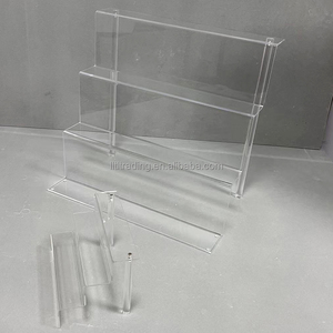 Lớn hơn 4 tầng rõ ràng <span class=keywords><strong>plexiglass</strong></span> hiển thị mỹ phẩm trang điểm colour vỏ Nail hiển thị đứng lắp ráp Acrylic bước hiển thị đứng - Product Image 4