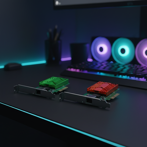 อะแดปเตอร์เครือข่ายอีเทอร์เน็ต10g RJ45พอร์ตเดียว X4 PCIe - Product Image 4