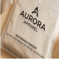Sacs refermables personnalisés en PE recyclé GRS dépoli, réutilisables, pour vêtements et chaussettes, étanches, recyclables, faible MOQ 500 pièces, fabricant