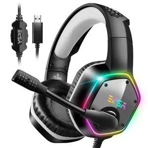 EKSA Fenrir S Gaming Headset with Noise Cancelling Mic Gaming Wireless Headset 50 mm Drivers for PC Xbox PS4 PS5