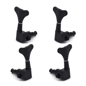 Clés d'accordage professionnelles pour guitare basse électrique, 2 droites 2 gauches - Chevilles de remplacement durables chromées/dorées/noires, accordeur de guitare OEM/ODM - Product Image 2