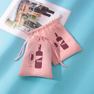 Sacs cadeaux rectangulaires personnalisés en suède gris plus épais, recyclables, avec cordon de serrage en ruban de velours et flanelle réglable, pour emballage et protection de bijoux - Product Image 6