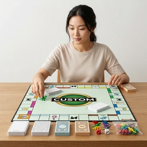 Gioco <span class=keywords><strong>da</strong></span> <span class=keywords><strong>Tavolo</strong></span> Strategico Economico Personalizzato a Tema Dinosauri OEM ODM, Gioco Educativo <span class=keywords><strong>di</strong></span> Gestione della Ricchezza per 2-6 Giocatori con Lamina d'Oro - Product Image 2