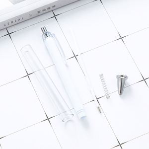 Stylos à bille rétractables en plastique transparent avec insert photo DIY - Product Image 4