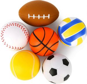 Squeezable Stress Balls 12 <b>Pack</b> Sports Foam Balls Baseball, Basketball, Soccer, Football- Relaxation Gadgets, <b>Fidget</b> Toys, Party - Product Image 5