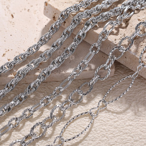 Cuban <b>Chain</b> Necklace Chunky Gold Plated <b>Titanium</b> Steel Unisex Hip Hop Fashion Jewelry Gift 128cm - Product Image 2