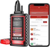 KINGBOLEN Ediag Plus OBD2扫描仪支持代码阅读器适用于IOS和Android的所有系统车载诊断工具，包括ECU编码
