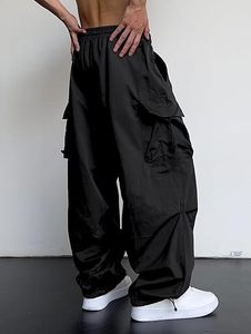 <span class=keywords><strong>Pantaloni</strong></span> da <span class=keywords><strong>uomo</strong></span> con lacci larghi con lacci casual con paracadute - Product Image 3