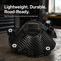 Cache-moteur en carbone rigide et durable pour moto de course, finition brillante 3K sergé, résistant à la chaleur, vente en gros directe usine