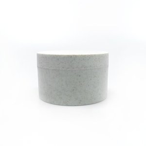 Eco Friendly Wheat Cream Jar Container Wide Mouth 50g 100g 250g Wheat Straw Biodegradable Plastic Cosmetics Jar
