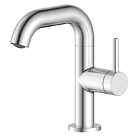 Robinet de lavabo en acier inoxydable 304 sans plomb, fabriqué à Kaiping, mitigeur de salle de bain à poser sur le comptoir, pour lavabo de vanité