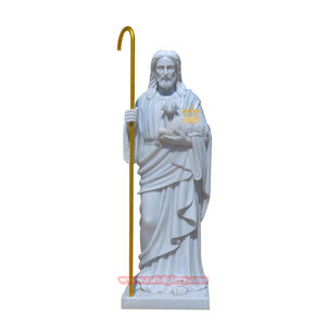Statue moderne en marbre de Saint Augustin Sculpture importante de <span class=keywords><strong>parrain</strong></span> pour l'église et <span class=keywords><strong>le</strong></span> jardin en plein air - Product Image 4