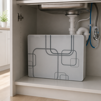 Système de filtration d'eau domestique et commercial à 6 étapes, autonome, avec membranes de filtration pure, pour traitement et purification de l'eau