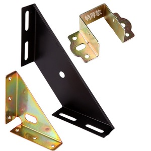10 Piezas de Accesorios para Estructura de Cama, Soportes de Hierro Reforzados, Conectores de Ángulo Fijo de Tres Lados para Camas - Product Image 1