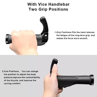 RIDERACE bicicleta antideslizante goma agarre bicicleta ergonómico manillar extremo aleación de aluminio bloqueo montaña Bar Trek Grips
