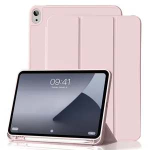 Casing cangkang tablet silikon tahan guncangan tugas berat untuk iPad baru dengan tempat pensil generasi ke-10 2022 10.9 inci