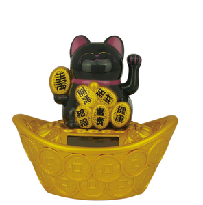 Chat japonais <span class=keywords><strong>Maneki</strong></span> <span class=keywords><strong>Neko</strong></span> Fortune chat porte-bonheur à énergie solaire couleur blanche - Product Image 4