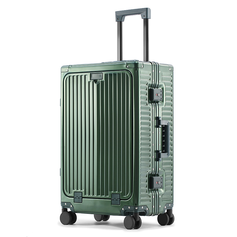 Dark green-all aluminum-magnesium alloy front opening style