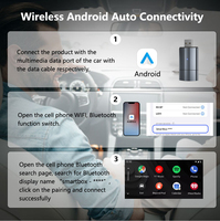 Apple Carplay Android Auto Adaptateur Carplay sans fil Plug and Play Convertit le dongle filaire en voiture sans fil