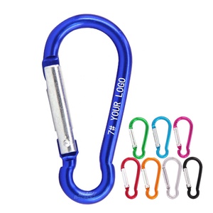 Baichao 7 # Gourd hợp kim nhôm kim loại Keychain nhanh chóng liên kết dây đeo Carabiner <span class=keywords><strong>Snap</strong></span> móc Đen clip cho khai thác mỏ Quà Tặng - Product Image 1