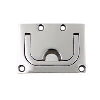 Poignée de levage carrée en acier inoxydable 316 poli pour trappe de pont de bateau, quincaillerie de couvercle de pont, loquet de sol