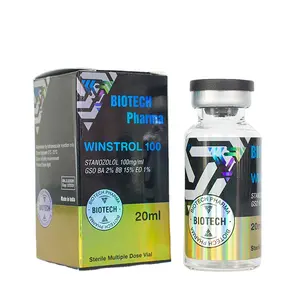 Gratis Ontwerp Steroïde Peptide Geneeskunde Drug Farmaceutische Vitamine Pil 2Ml 3Ml 5Ml 10Ml Hologram Glazen Flesje Stickers