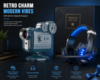 Ensemble Cadeau Casque Gaming et Coque de Projecteur Rétro OEM |   Coffret Cadeau d'Entreprise et Promotionnel Premium