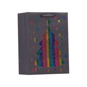 Sacchetti Regalo Natalizi CS63 con Design Arcobaleno in Lamina per Regali Festivi - Product Image 3