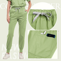 Usine Vente en gros Col en V Hôpital Femmes Hommes Infirmière Médecin Scrubs Uniforme Top Pantalon Costume Oem Logo Personnalisé Médical Scrubs Uniformes