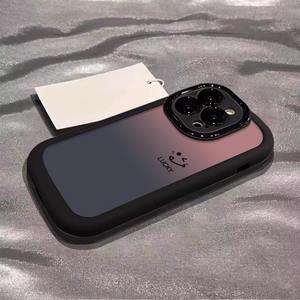 Dégradé pour <span class=keywords><strong>Smiley</strong></span> Face 16 Cartoon Anti-Fall TPU Case pour Apple pour iPhone 15Promax 14Plus XR Model A55 Secure Phone Grip - Product Image 1