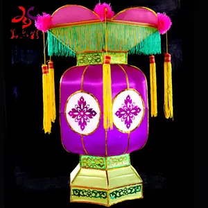 2023 Newest Traditional Chinese festival outdoor decoration hanging cloth silk lantern