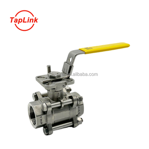 Válvula de bola de acero inoxidable con Control Manual de alta calidad, válvulas roscadas hembra de 3 piezas para uso alimentario/médico/químico - Product Image 1