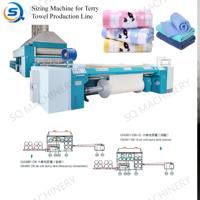 Machine de production de serviettes de bain gaufrées, métier à tisser à jet d'air avec moteur Dobby et roulement, haute productivité