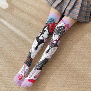 ถุงเท้าพิมพ์ลาย3D การ์ตูนอะนิเมะสุดฮาของผู้หญิงสำหรับ YS-CX38ถุงเท้าออกแบบได้ตามที่ต้องการ - Product Image 3