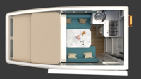 Camper de camionnette pop-up KinlifeGroup Discovery Expedition avec douche, fabriqué en fibre de verre durable, à vendre