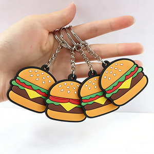 Porte-clés en PVC souple imprimé en offset 2D, motif personnalisé, pendentif en caoutchouc, breloque pour sac d'école, cadeau d'anniversaire - Product Image 2