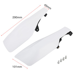 Protège-mains de moto ZUQING en matériau PP blanc, 35cm x 20cm x 10cm, protection contre les chocs pour motos de motocross - Product Image 2