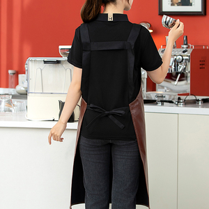 Grembiule di gomma personalizzato all'ingrosso ristorante cameriere abiti da lavoro camion cibo Barbecue Logo personalizzato che cucina Ready Made grembiuli da cucina - Product Image 3